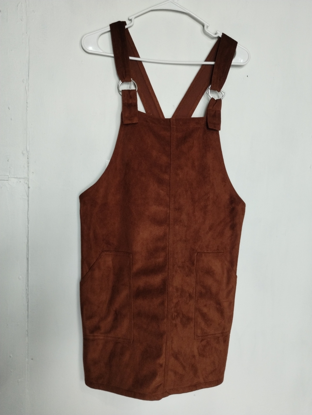 Primark Brown Faux Suede Jumper Dress Size (10)